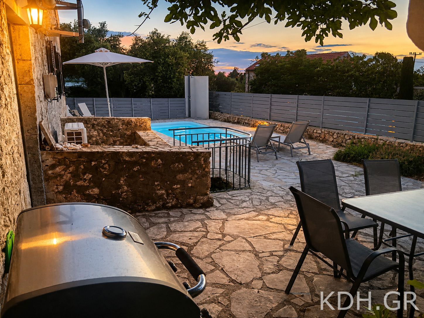 Villa outdoor area